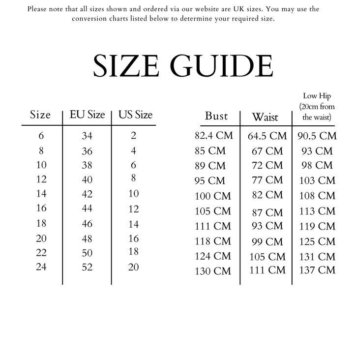 Size Guide HOPE & IVY Women's Occasionwear With Beautiful