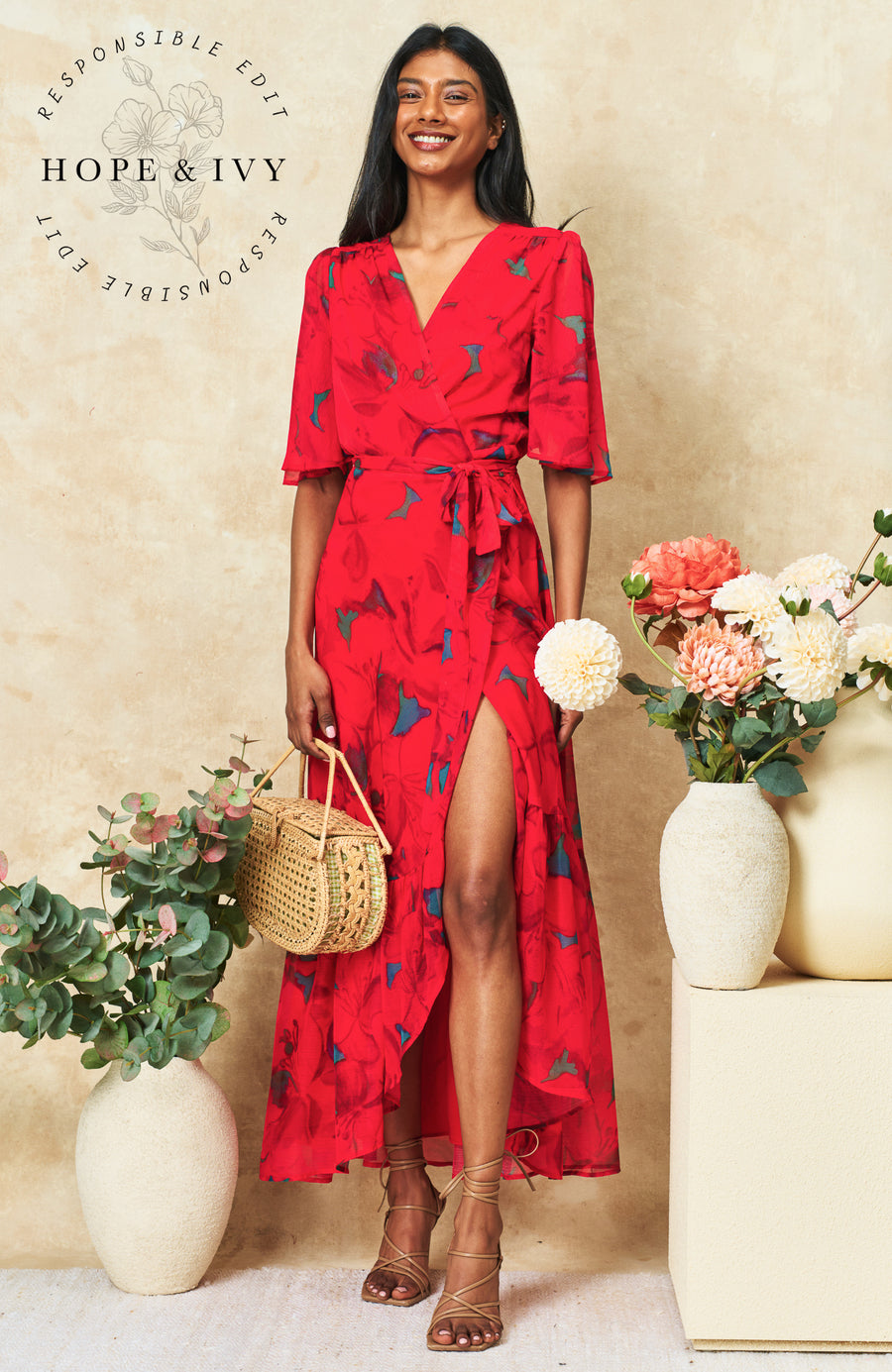 Hope And Ivy Wrap Dress Hope Ivy Red The Delia Wrap Dress Hurleys Hope And Ivy Wrap Dress Hope Ivy Red The Delia Wrap Dress Hurleys